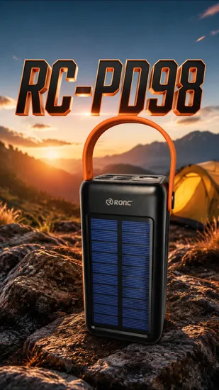 High Capacity 50000 60000 mAh Solar Powerbanks Phone Charger Portable Power Bank with Light